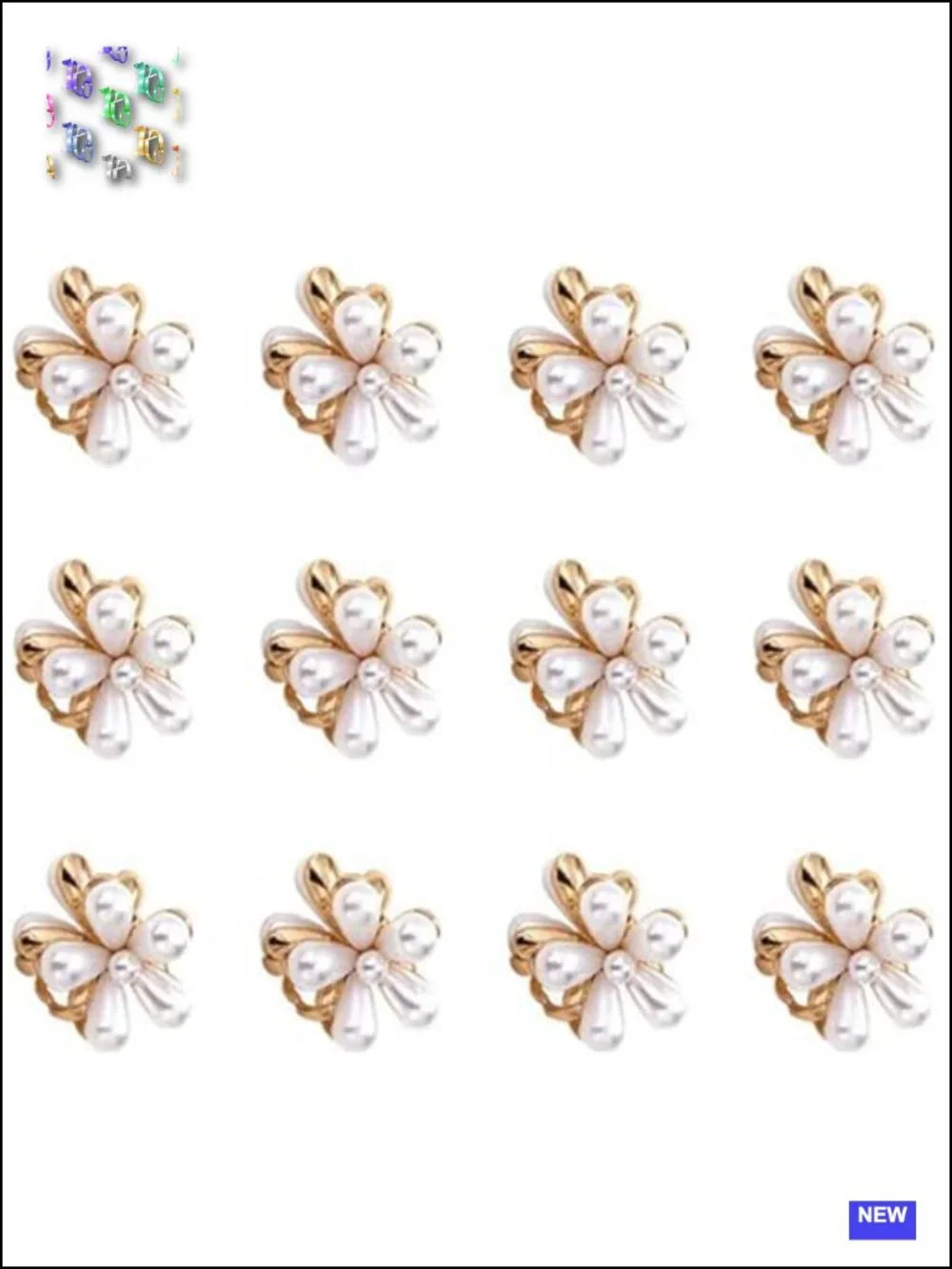 Mini Pearl Hair Claw Clip Set Strong Hold No Slip Hair Accessories Styling